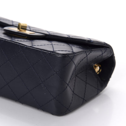 Chanel Aged Calfskin Quilted 2.55 Reissue Mini Flap Navy 7 of 11
