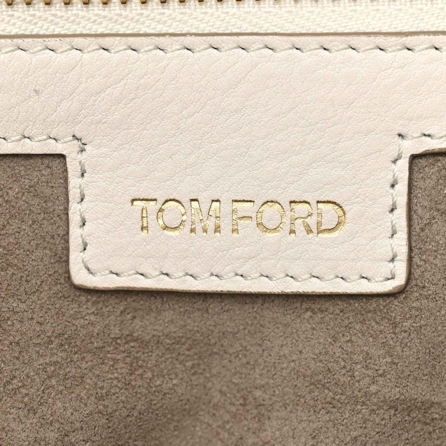 Tom Ford Calfskin Top Handle Bag Ivory 10 of 19