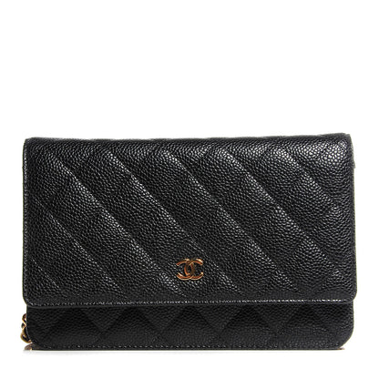 Chanel Caviar Quilted Wallet On Chain WOC Black 1 of 21