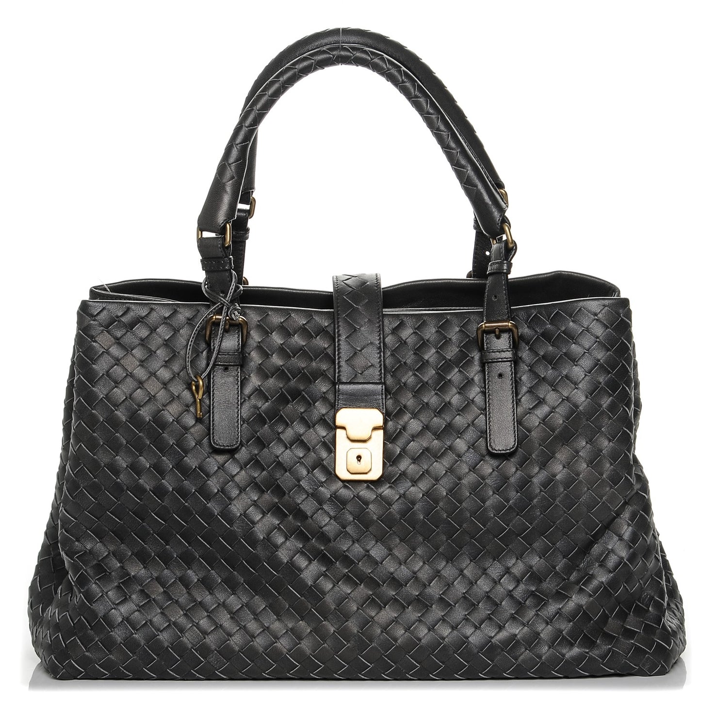 Nappa Intrecciato Medium Roma Tote Ferro