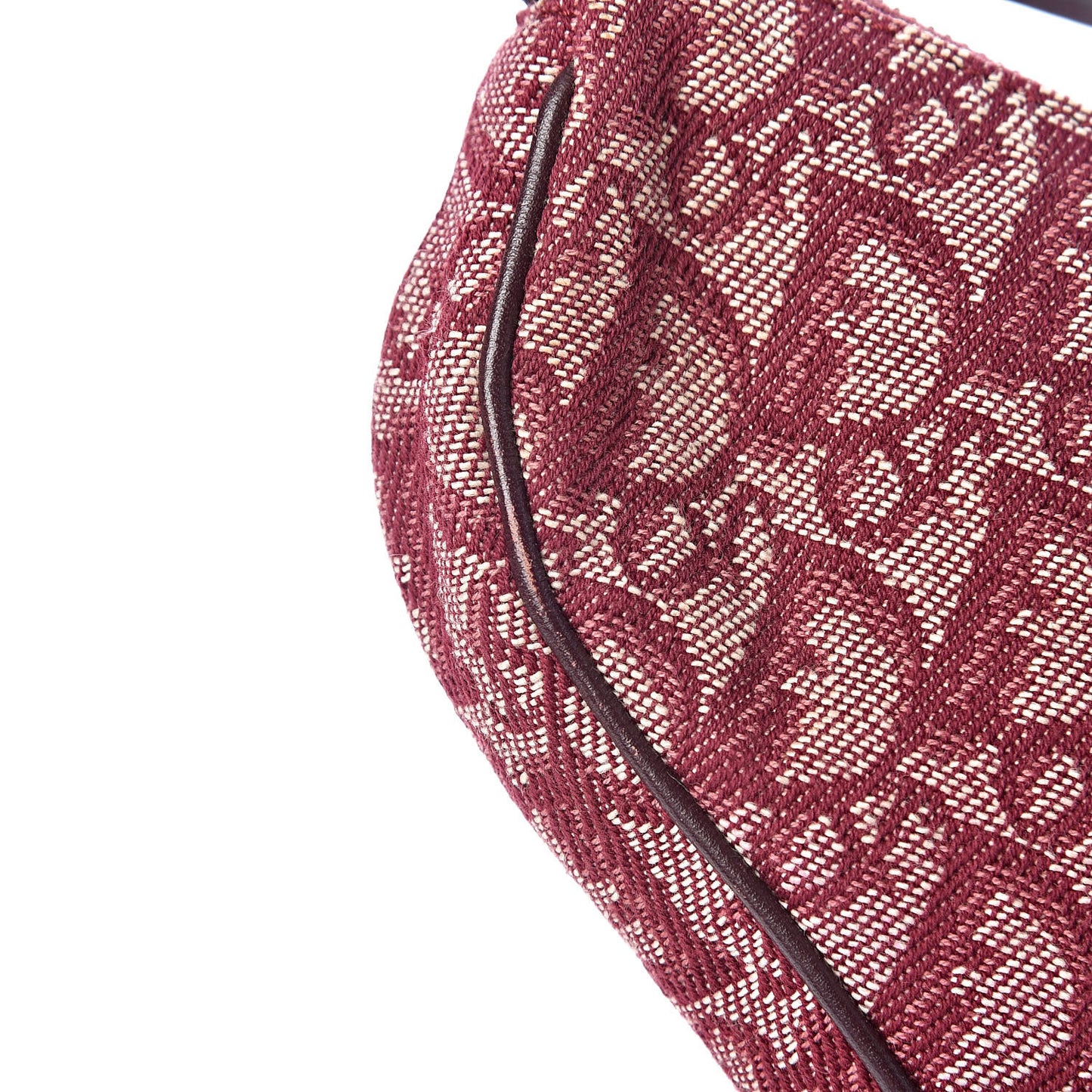 Monogram Mini Saddle Pochette Burgundy