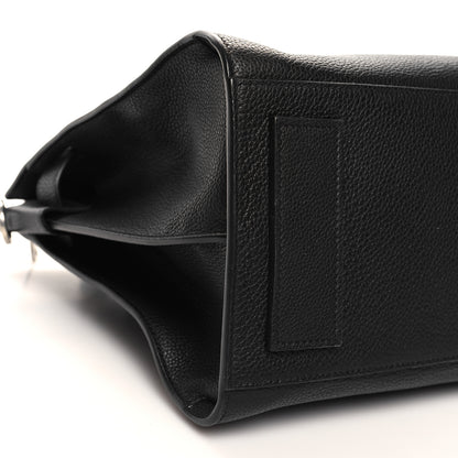 Saint Laurent Grained Calfskin Small Supple Sac De Jour Duffle Black 9 of 10
