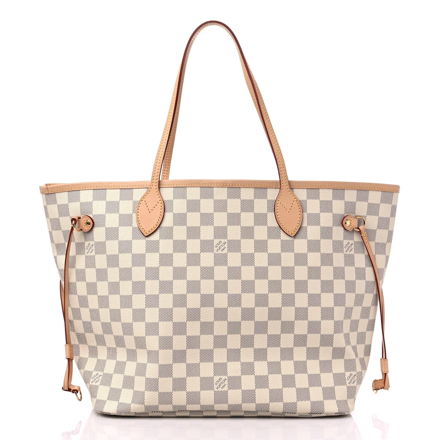 Louis Vuitton Damier Azur Neo Neverfull MM Rose Ballerine 3 of 9
