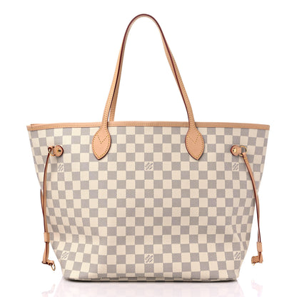Louis Vuitton Damier Azur Neo Neverfull MM Rose Ballerine 3 of 9