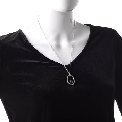 Mikimoto 18K White Gold 11.5mm Black South Sea Pearl Pendant Necklace 2 of 6