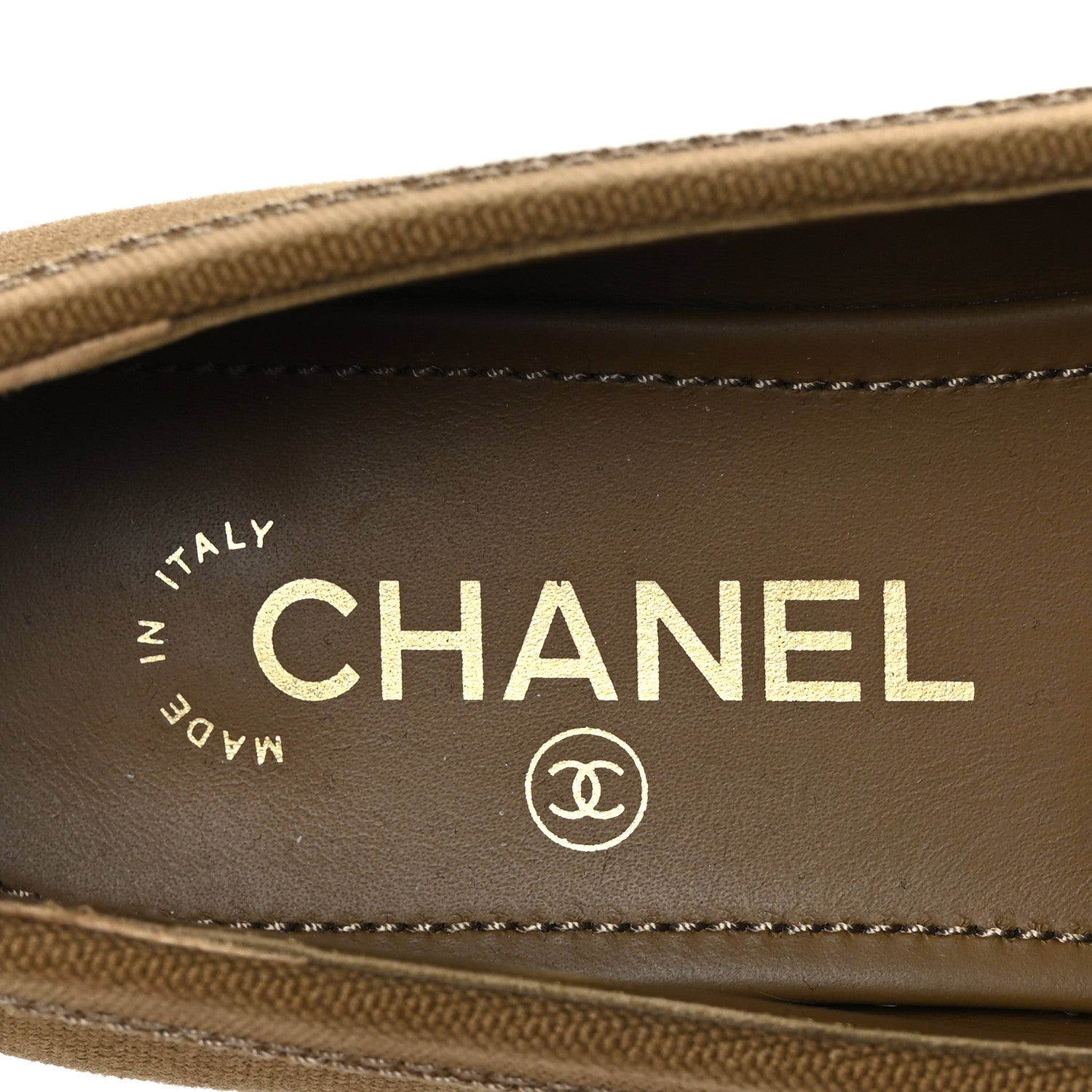 Chanel Canvas CC Chain Mocassin Loafers 36.5 Brown 7 of 8