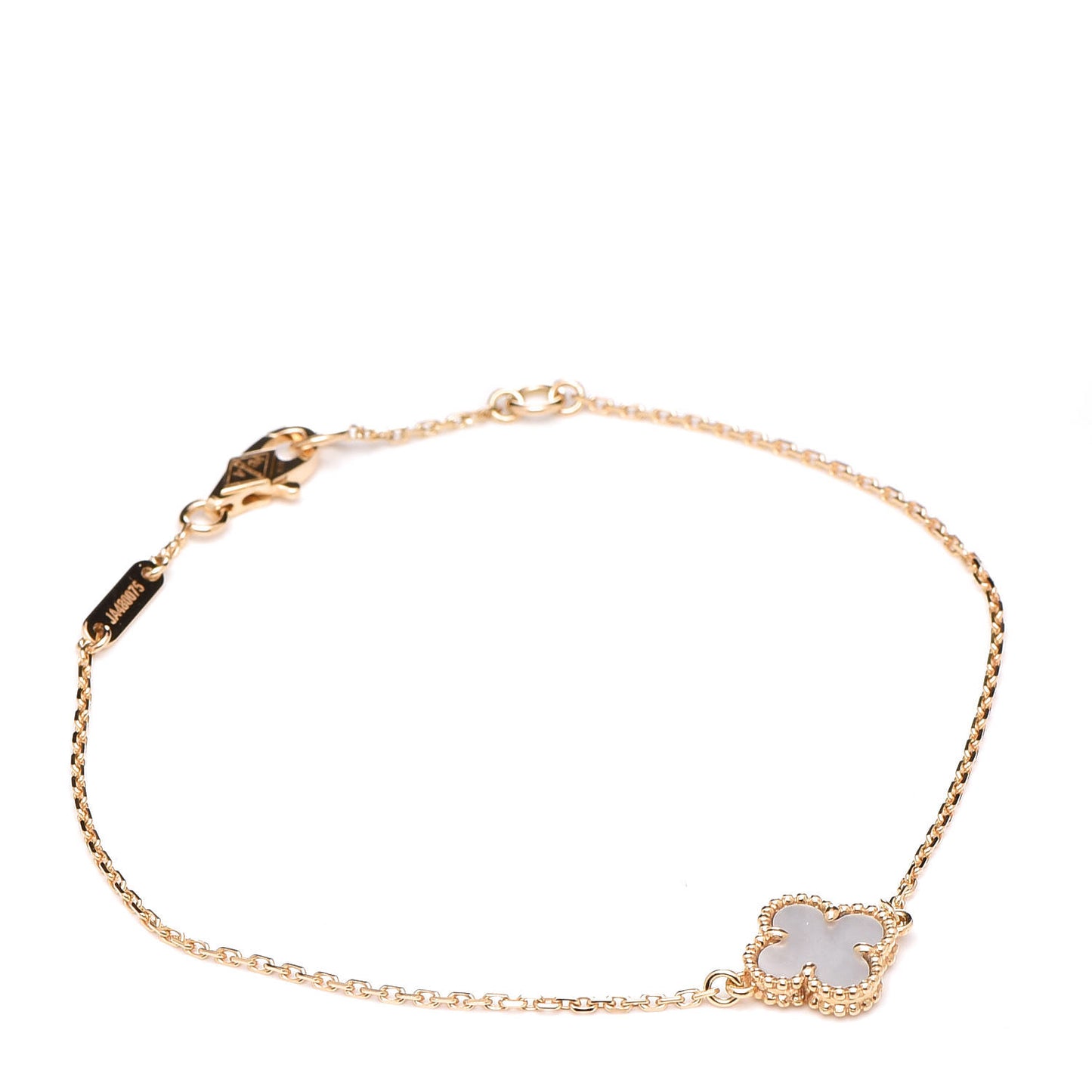 18K Yellow Gold Mother of Pearl Sweet Alhambra Bracelet