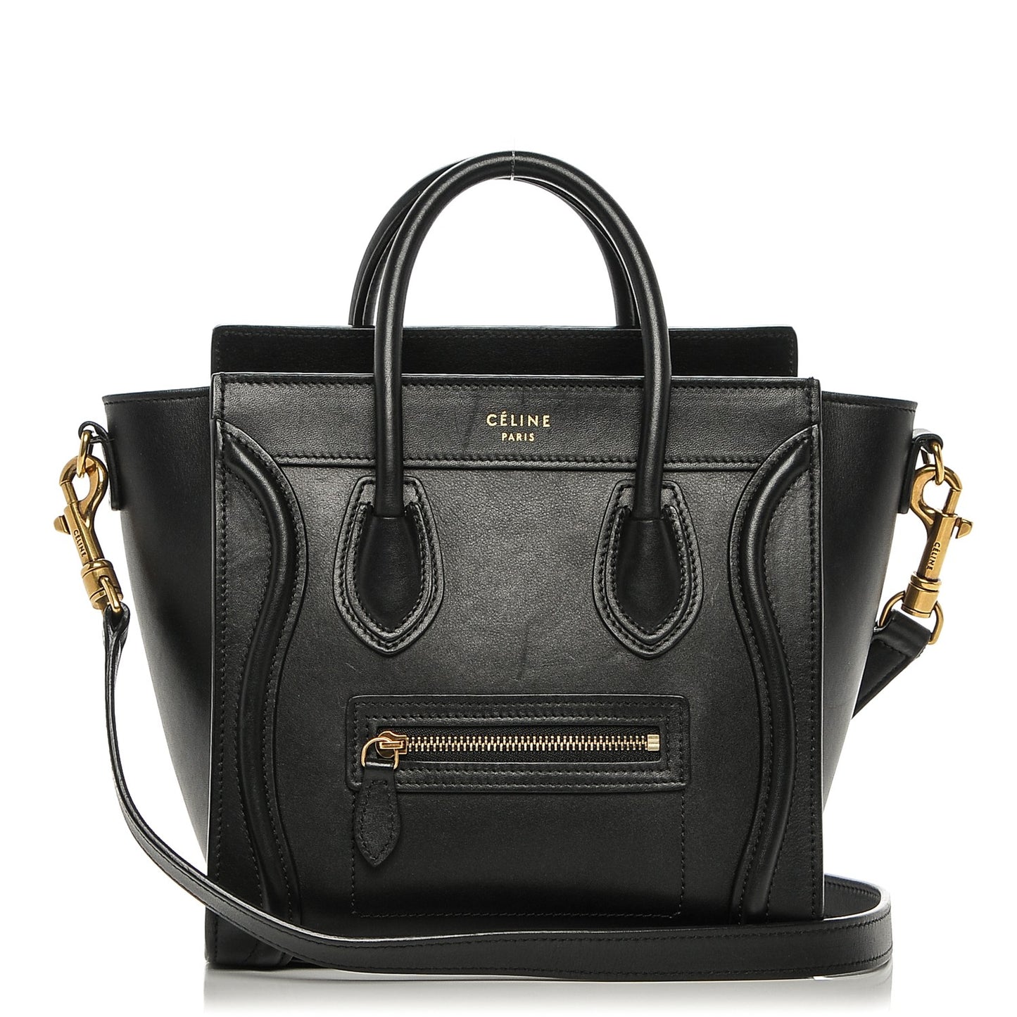 Smooth Calfskin Nano Luggage Black