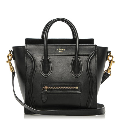 Celine Smooth Calfskin Nano Luggage Black 1 of 6