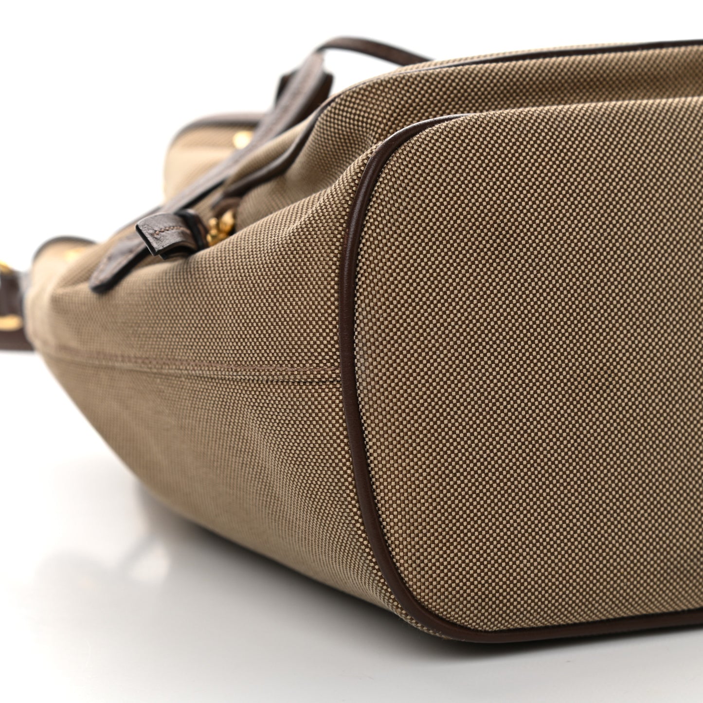 Jacquard Logo Mini Bucket Crossbody Bag Corda Bruciato