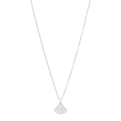 Bulgari 18K White Gold Diamond Divas' Dream Pave Necklace 1 of 4