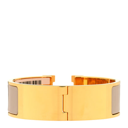 Hermes Enamel Wide Clic Clac H Bracelet PM Marron Glace 3 of 4