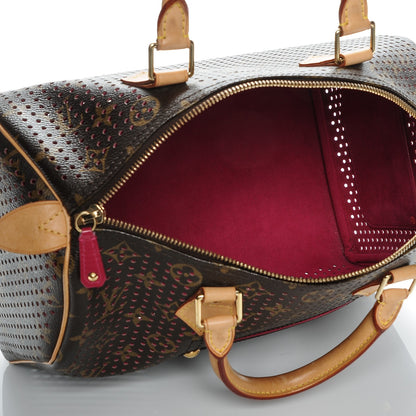 Louis Vuitton Monogram Perforated Speedy 30 Fuchsia 5 of 6