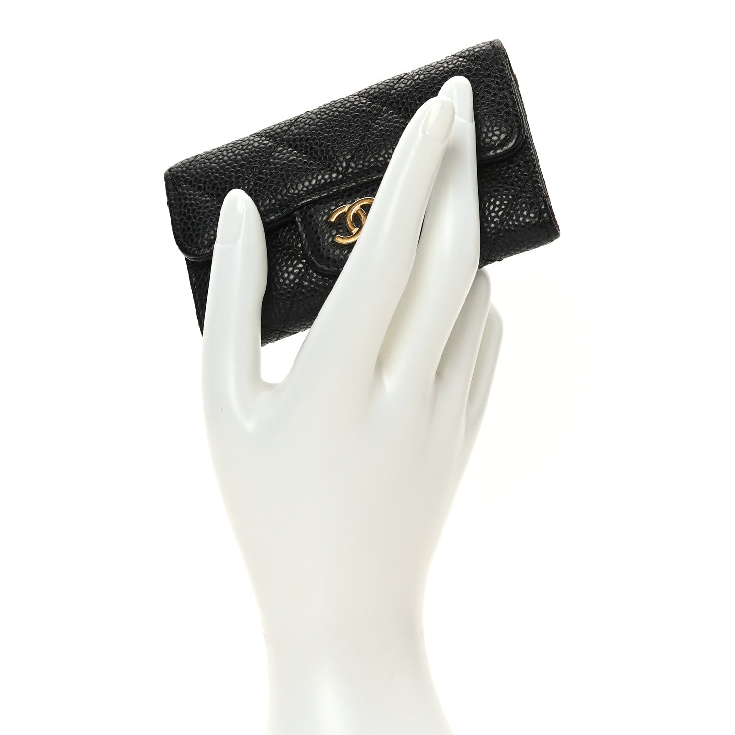 Chanel Caviar Quilted 6 Key Holder Black 2 of 9