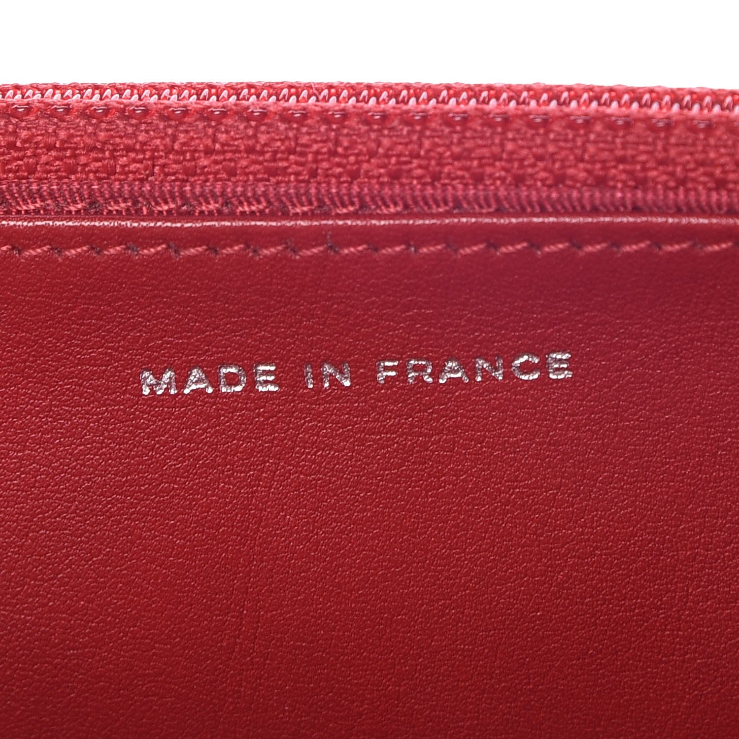 Chanel Patent Quilted Wallet On Chain WOC Red 7 of 9