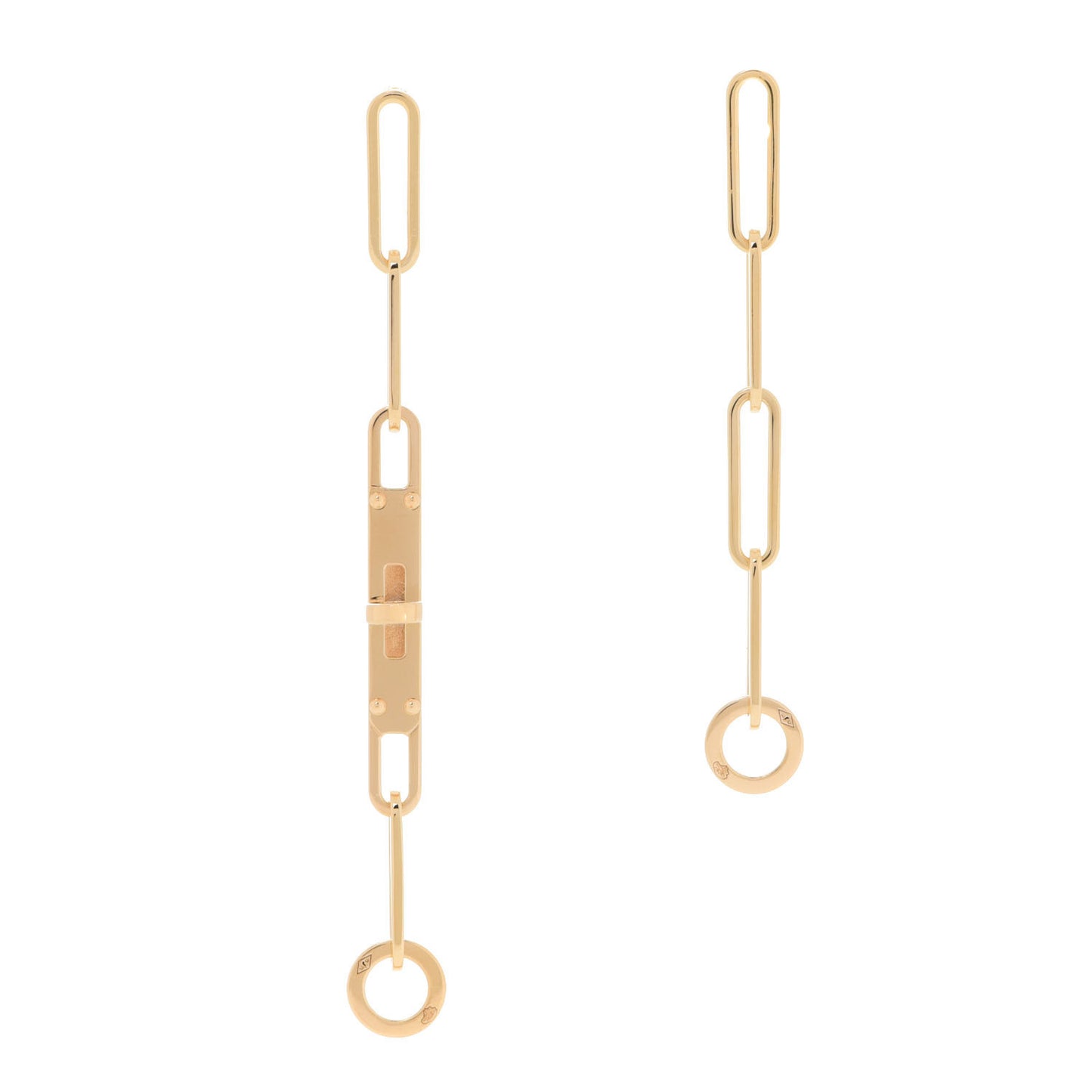 18K Yellow Gold TPM Kelly Chaine Earrings