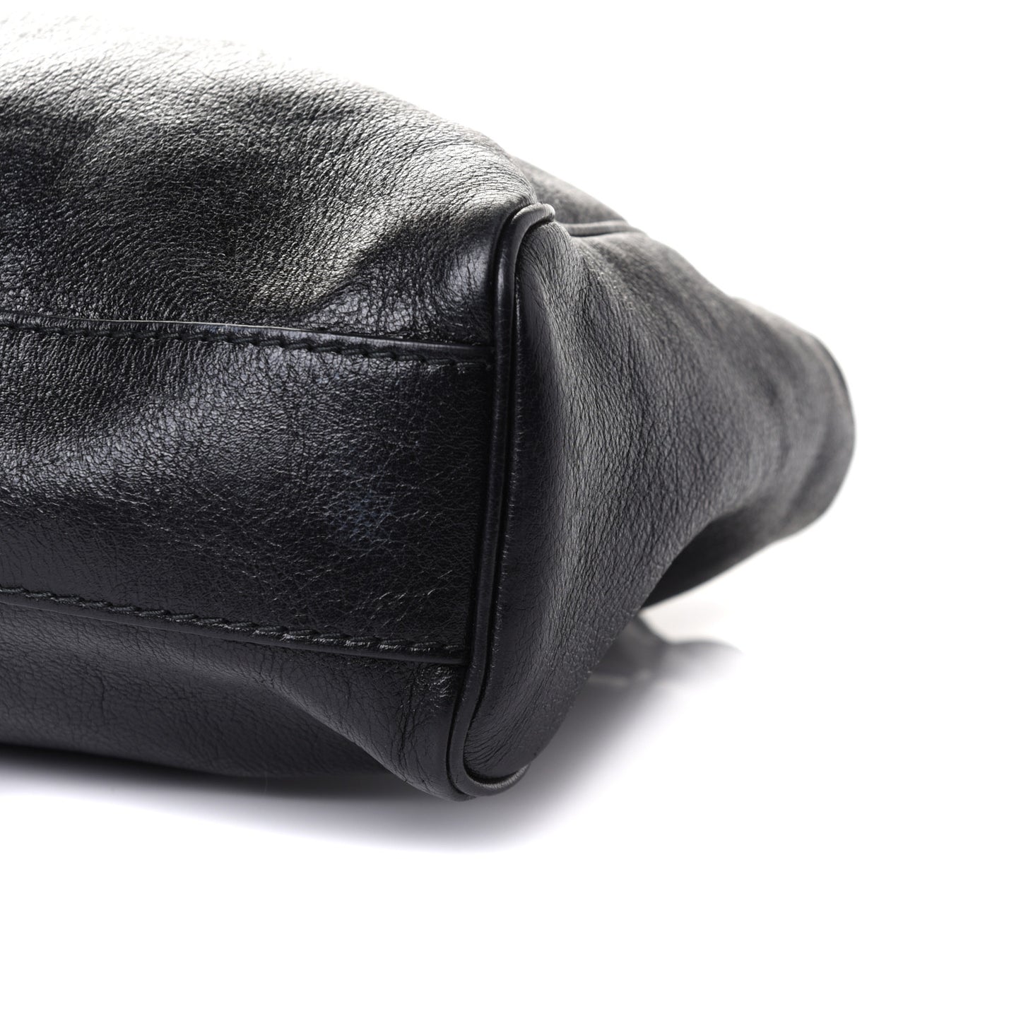 Calfskin Large Re(Belle) Top Handle Bag Black
