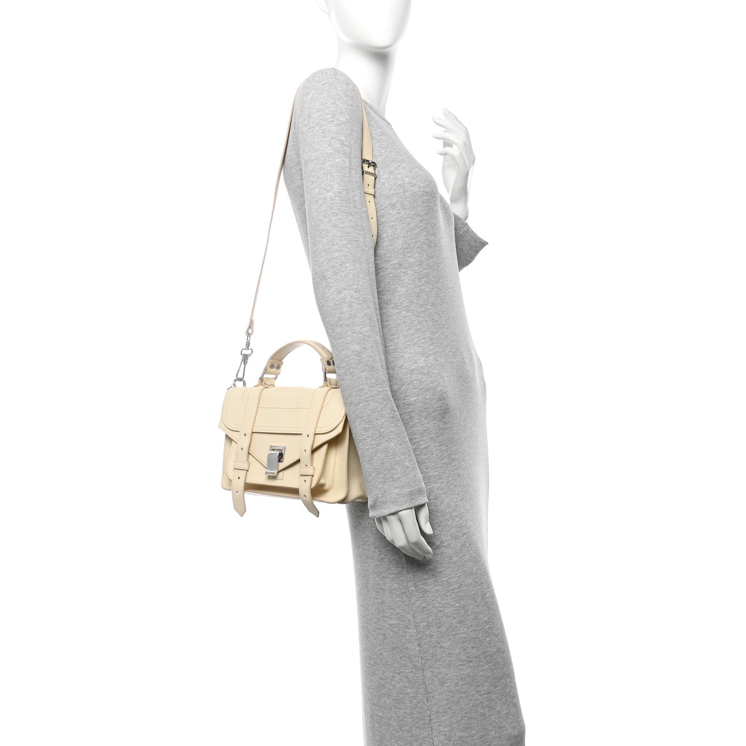 Proenza Schouler Lambskin Tiny PS1 Satchel Pale Sand 2 of 9