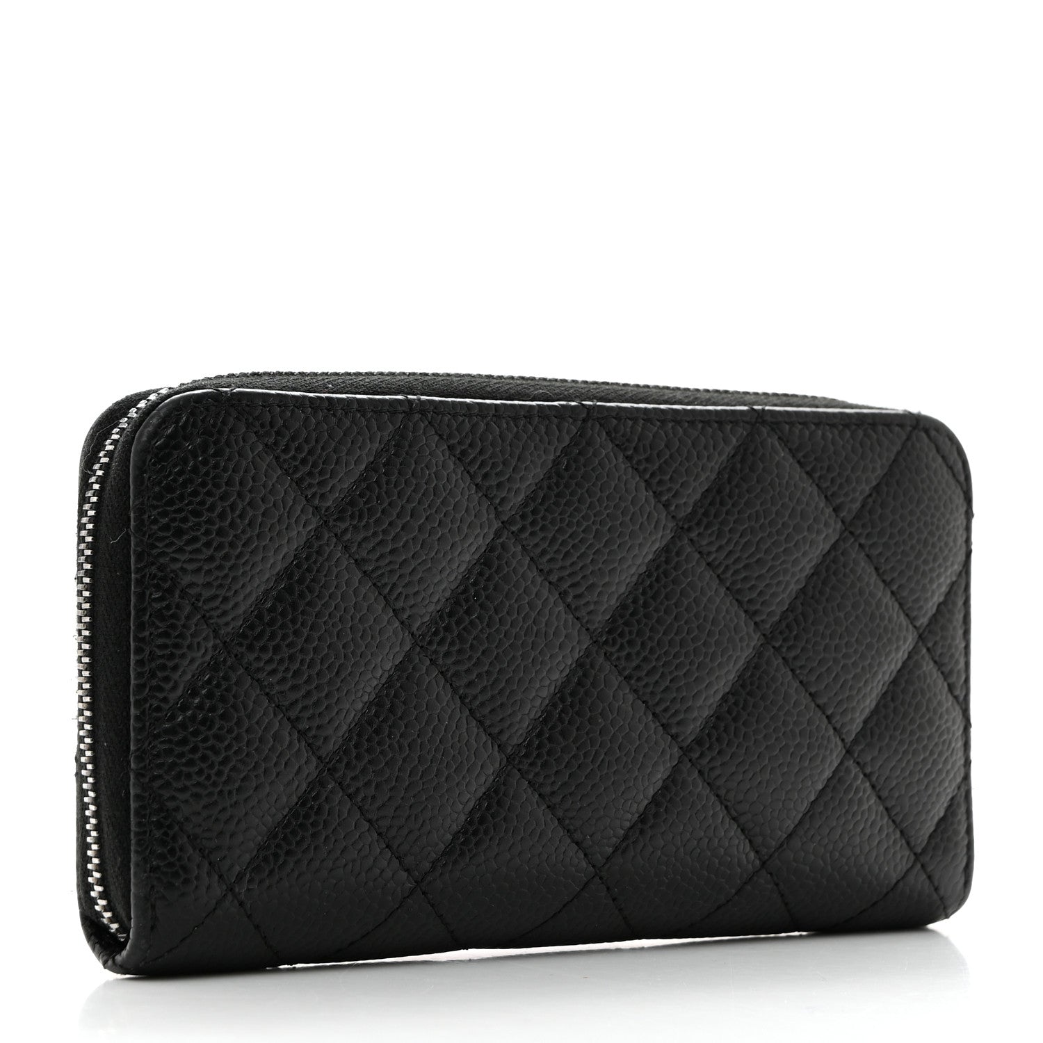 Chanel Caviar Quilted Medium Zip Around Wallet Black 3 of 8