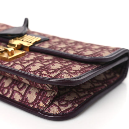 Christian Dior Oblique Dioraddict Flap Bag Burgundy 10 of 11