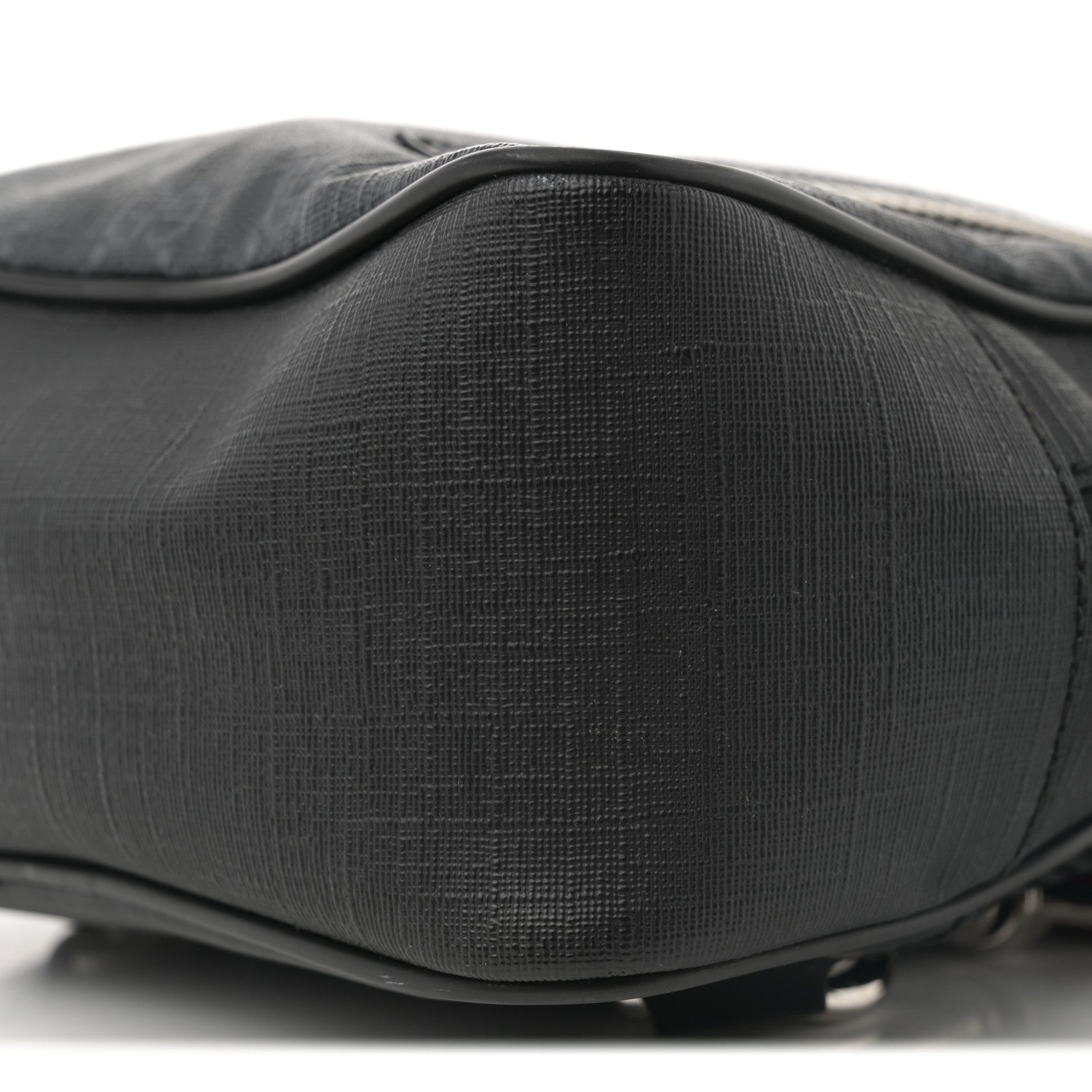 Gucci GG Supreme Monogram Web Belt Bag Black Grey 18 of 21