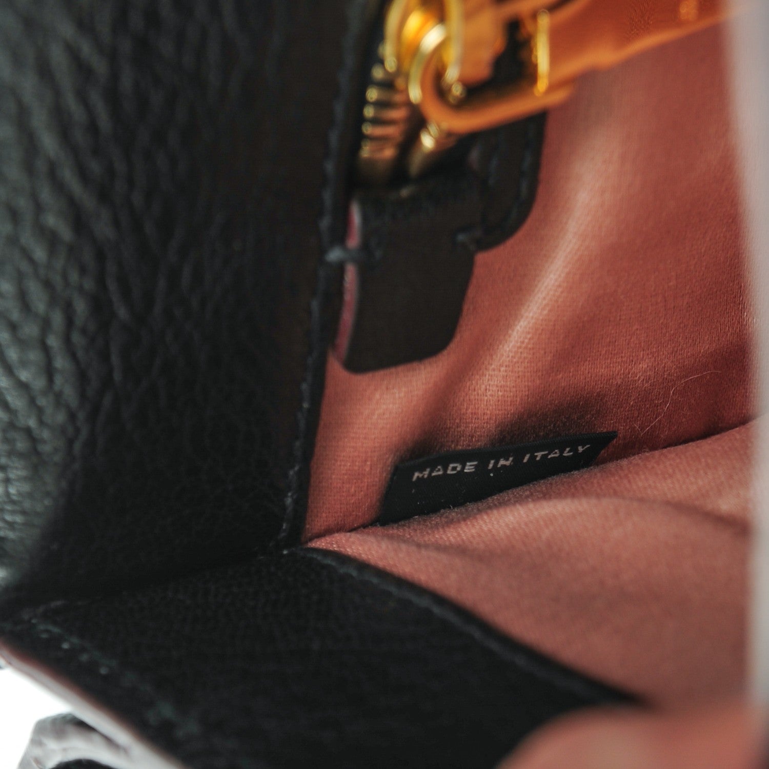 Miu Miu Goatskin Madras Shoulder Bag Nero Black 7 of 14
