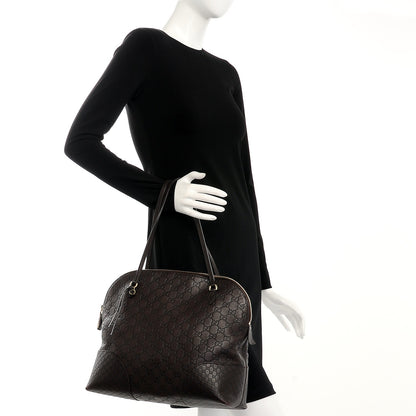 Gucci Guccissima Medium Bree Shoulder Bag Chocolate 2 of 17