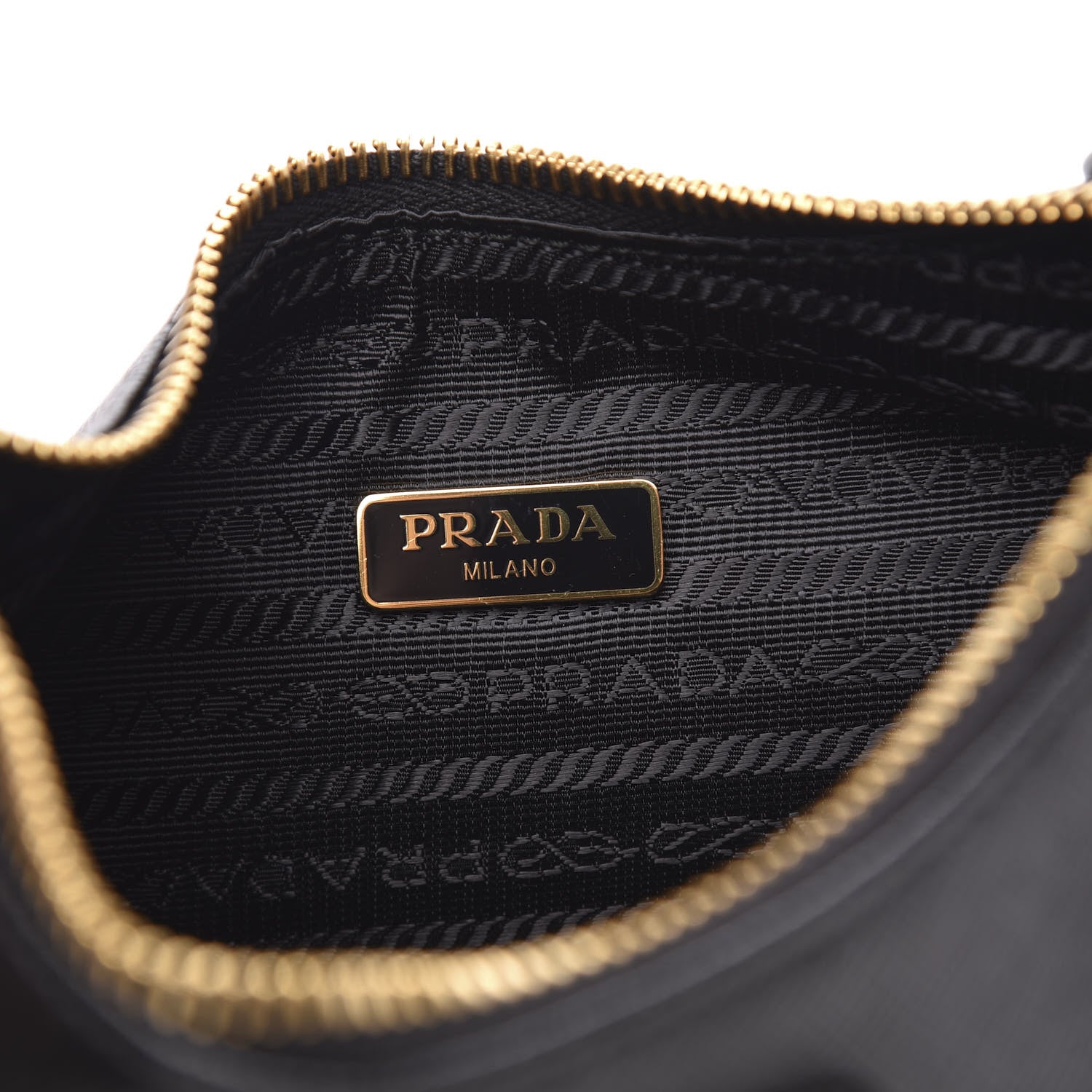 Prada Saffiano Lux Re-Edition 2005 Shoulder Bag Black 6 of 9