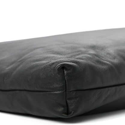 Mansur Gavriel Calfskin Reversible Pillow Tote Black Flamma 11 of 12