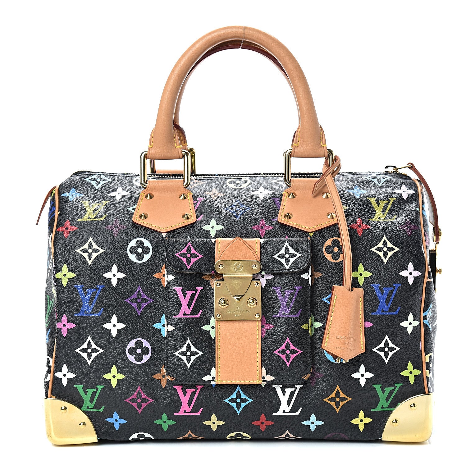 Louis Vuitton Monogram Multicolor Speedy 30 Black 1 of 13