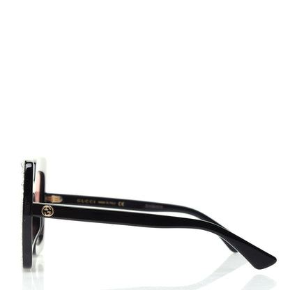 Gucci Acetate Crystal Oversize Sunglasses GG0148S Black 3 of 8
