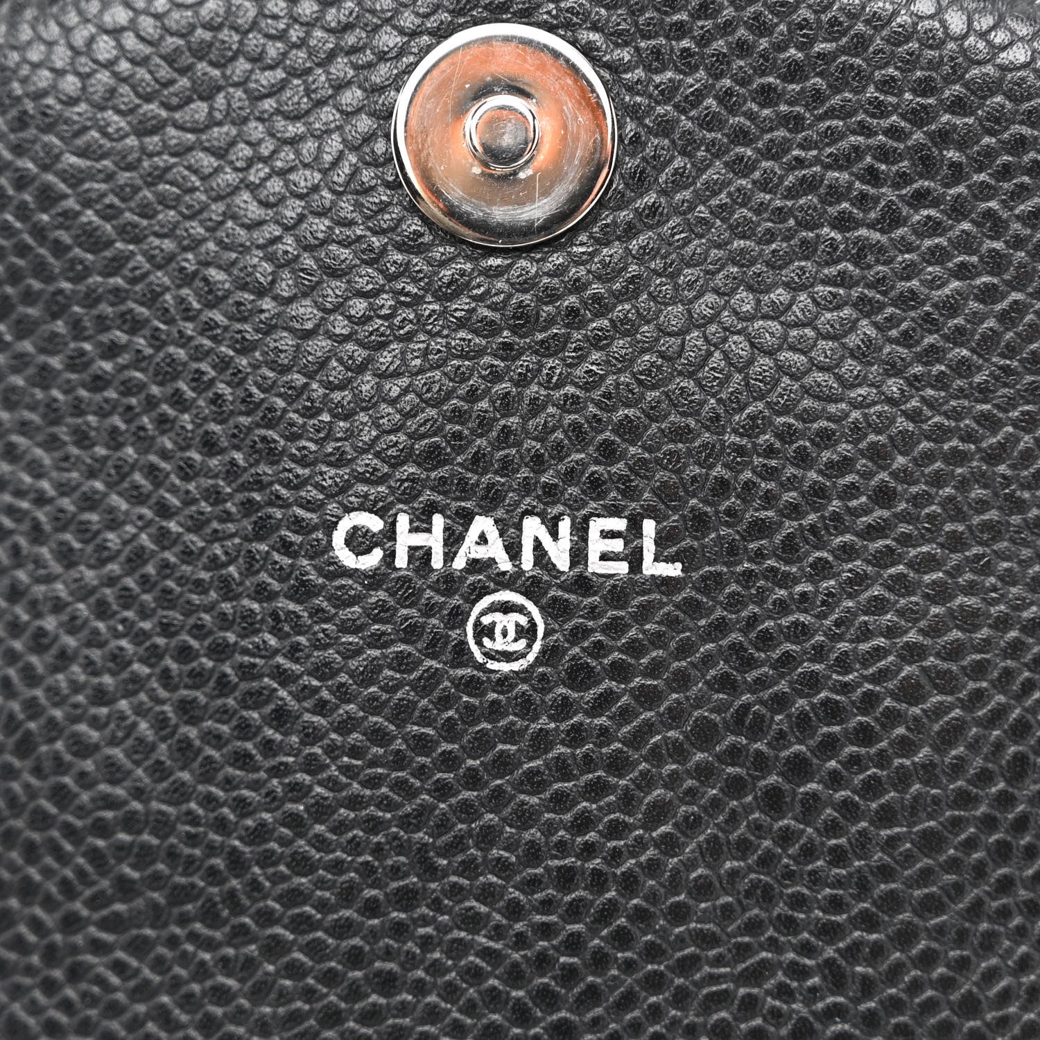 Chanel Caviar Half Moon Wallet On Chain WOC Black 6 of 11
