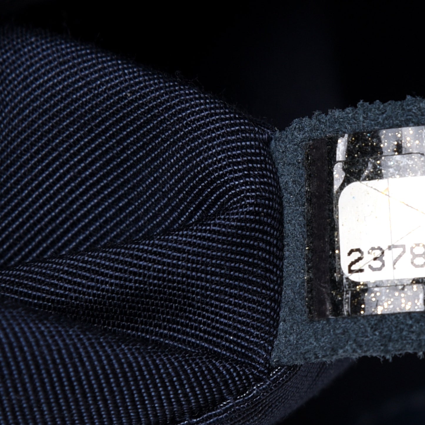 Caviar Macro Chevron Single Flap Blue