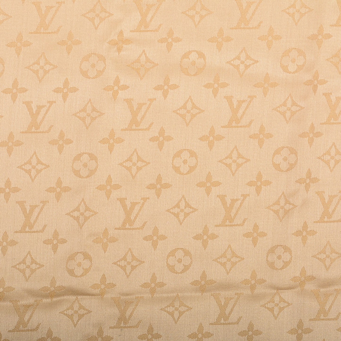 Silk Lurex Wool Monogram Shine Shawl Gold
