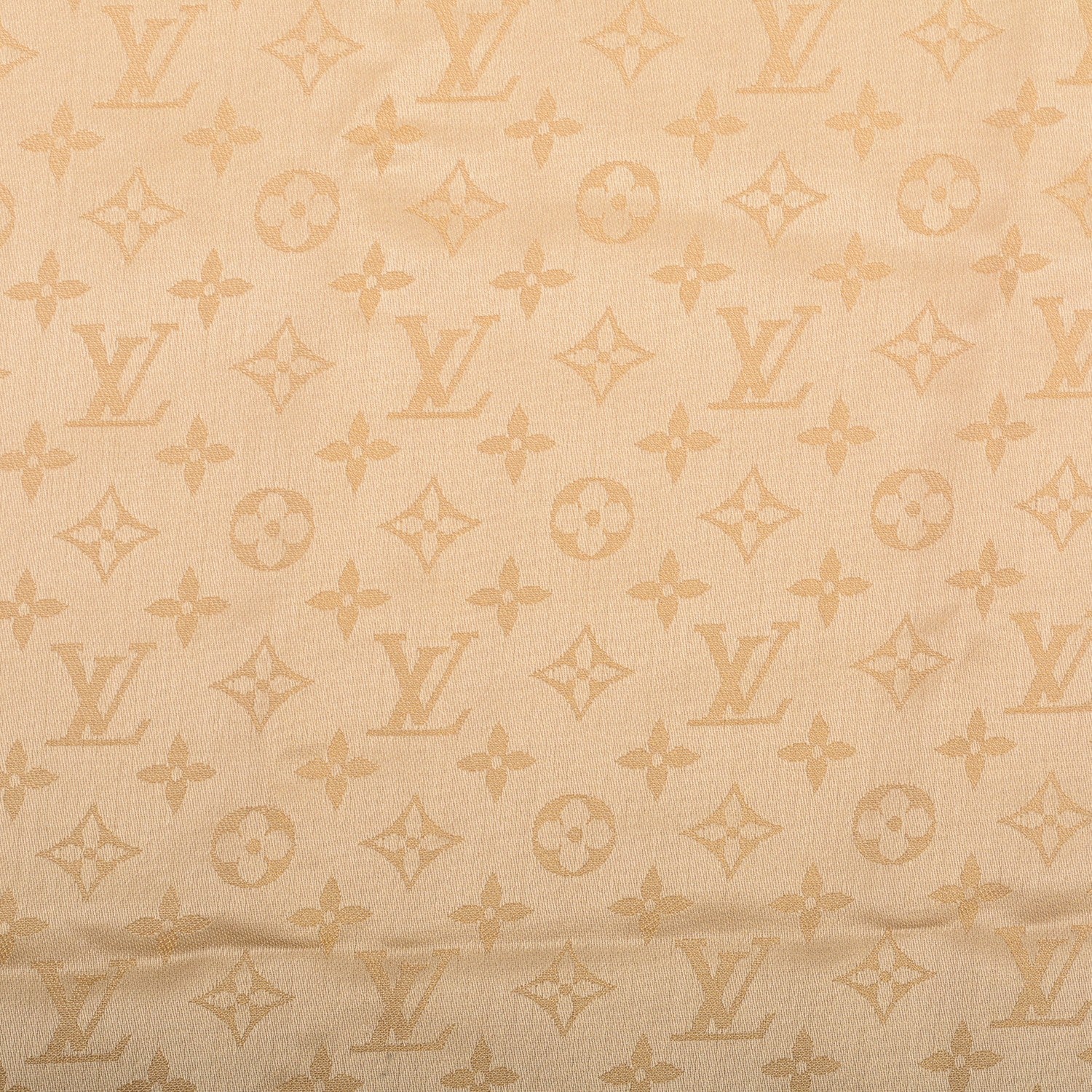 Louis Vuitton Silk Lurex Wool Monogram Shine Shawl Gold 3 of 5
