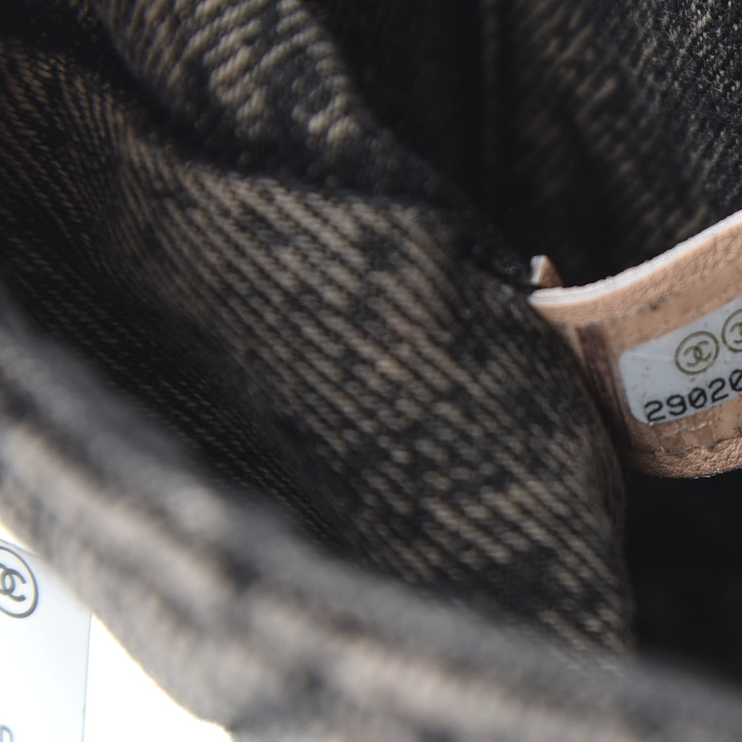 Washed Denim Quilted Small Denimpression Flap Rose Clair