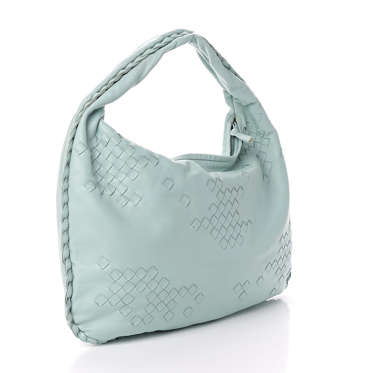 Bottega Veneta Nappa Intrecciato Medium Veneta Hobo Seafoam 2 of 7