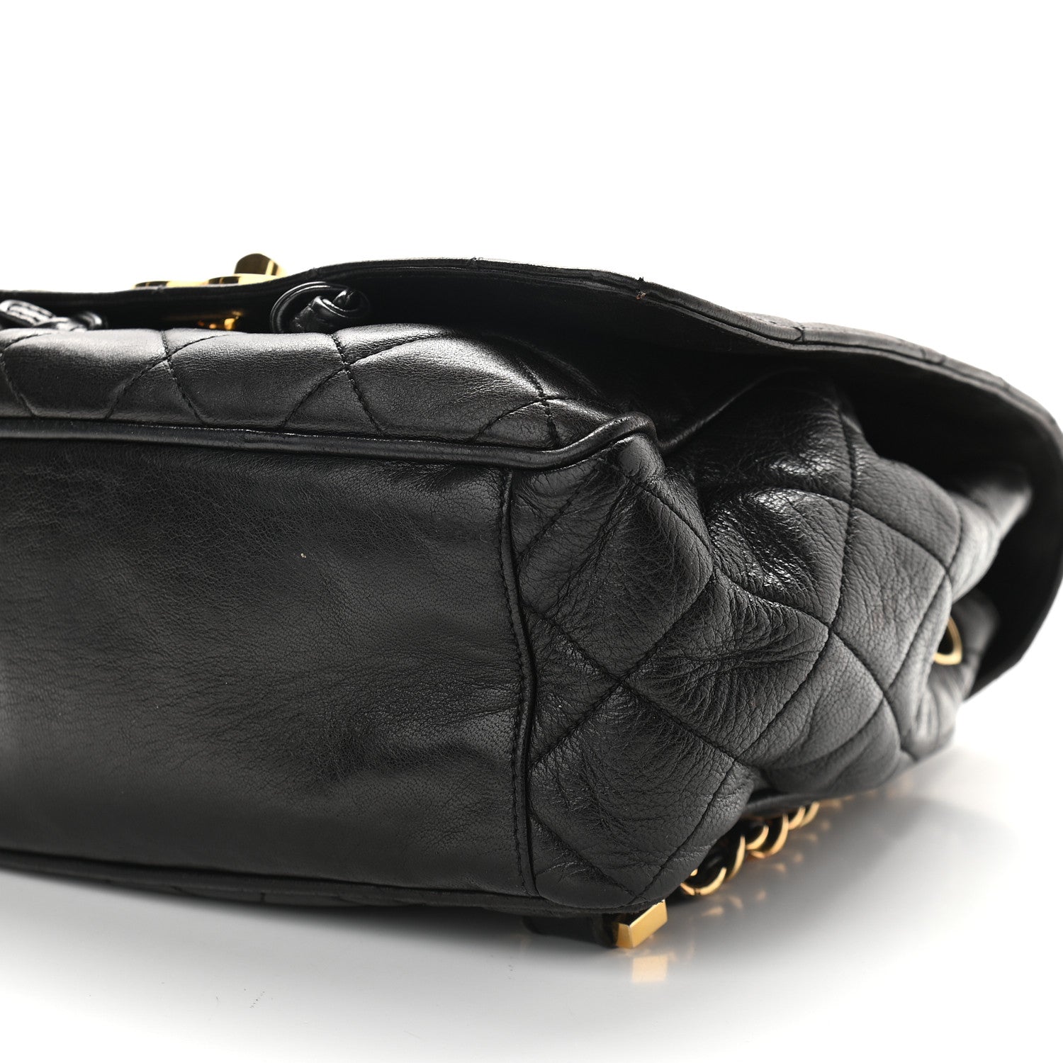 Chanel Lambskin Quilted Backpack Black 9 of 9