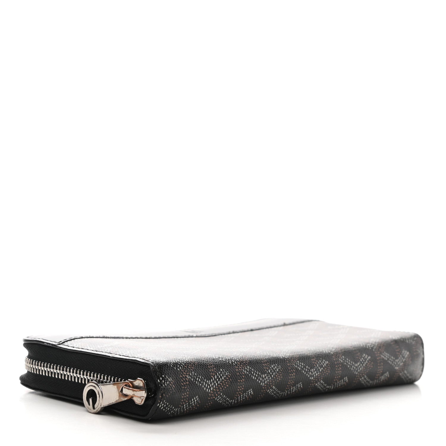 Goyard Goyardine Matignon Zip Around GM Wallet Black 4 of 8