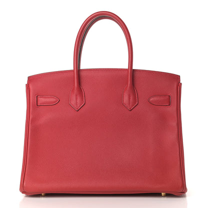 Hermes Epsom Birkin 30 Rouge Casaque 4 of 42