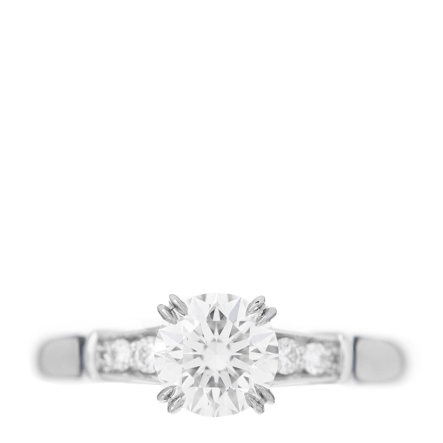 Harry Winston Platinum Diamond .74ct Tryst Engagement Ring 46 3.75 1 of 6