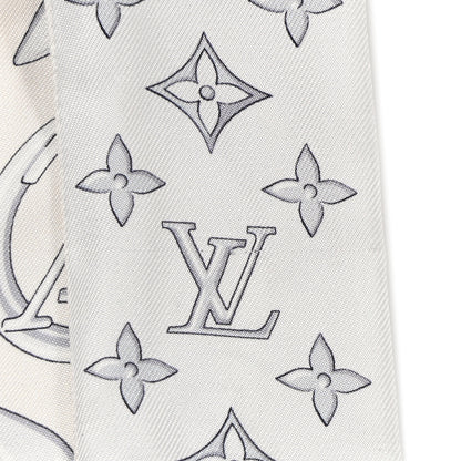 Louis Vuitton Silk Louisette BB Bandeau Silver 4 of 4