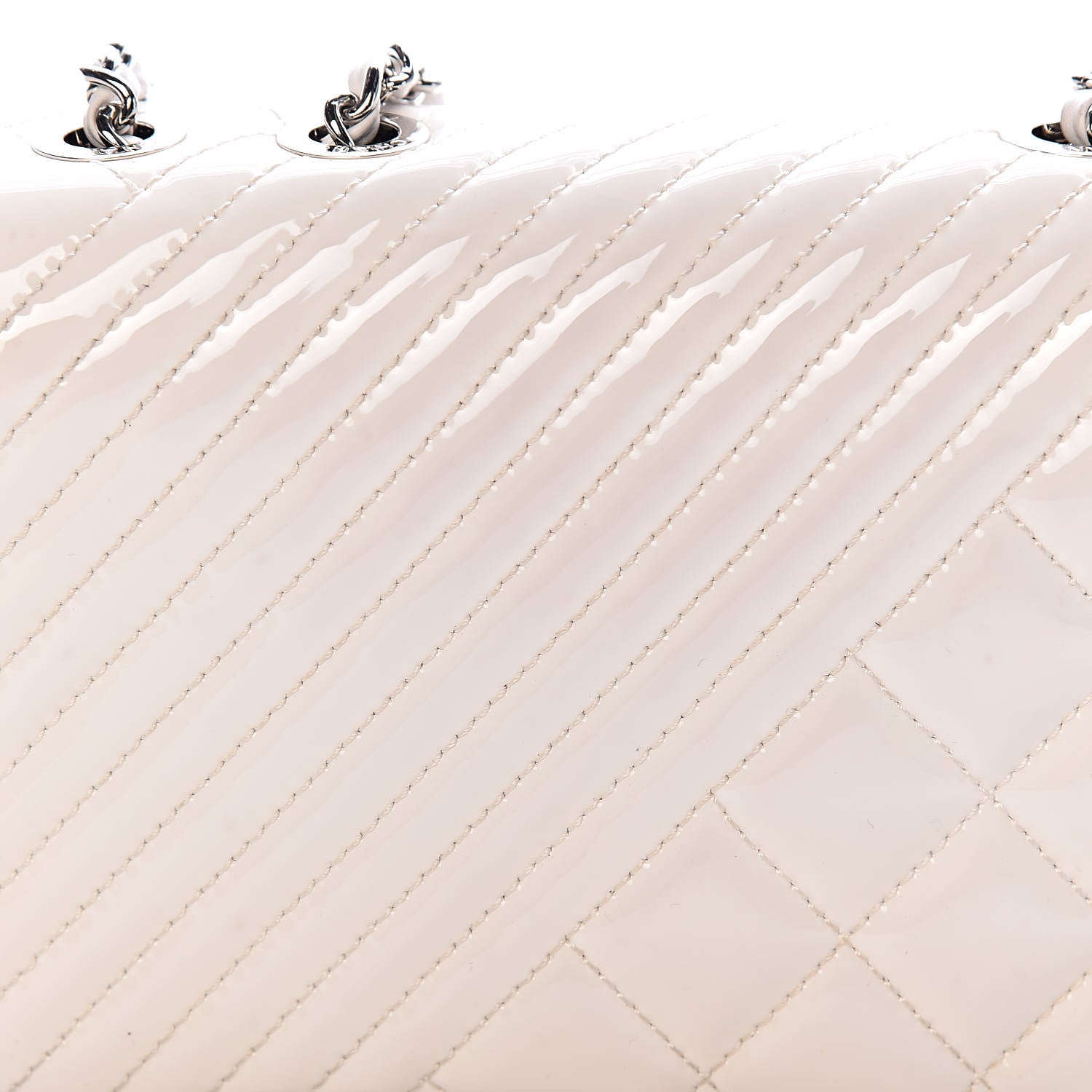 Chanel Patent Quilted Small Coco Boy Flap White 12 of 13