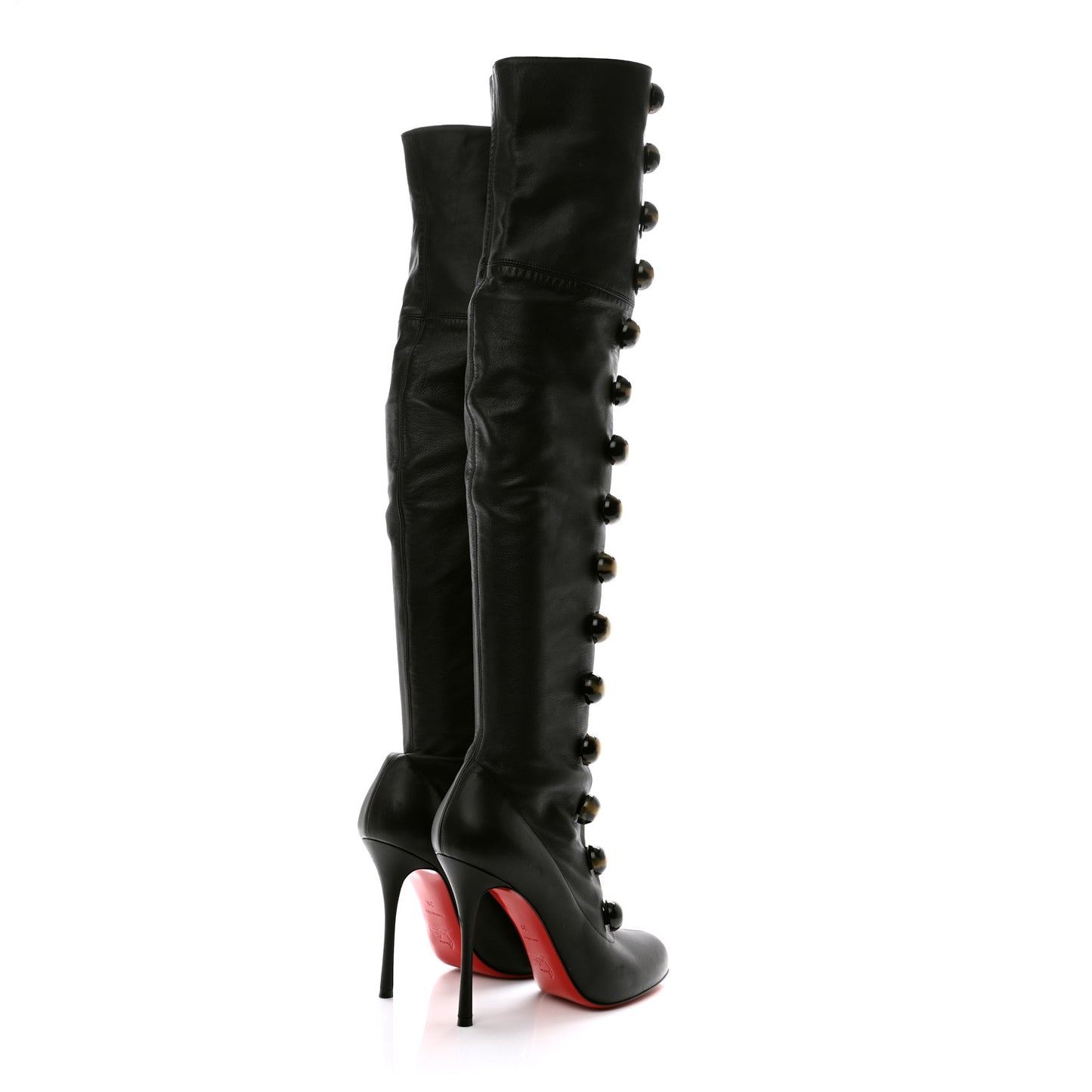 Nappa So Frenchissima 100 Knee High Boots 39 Black