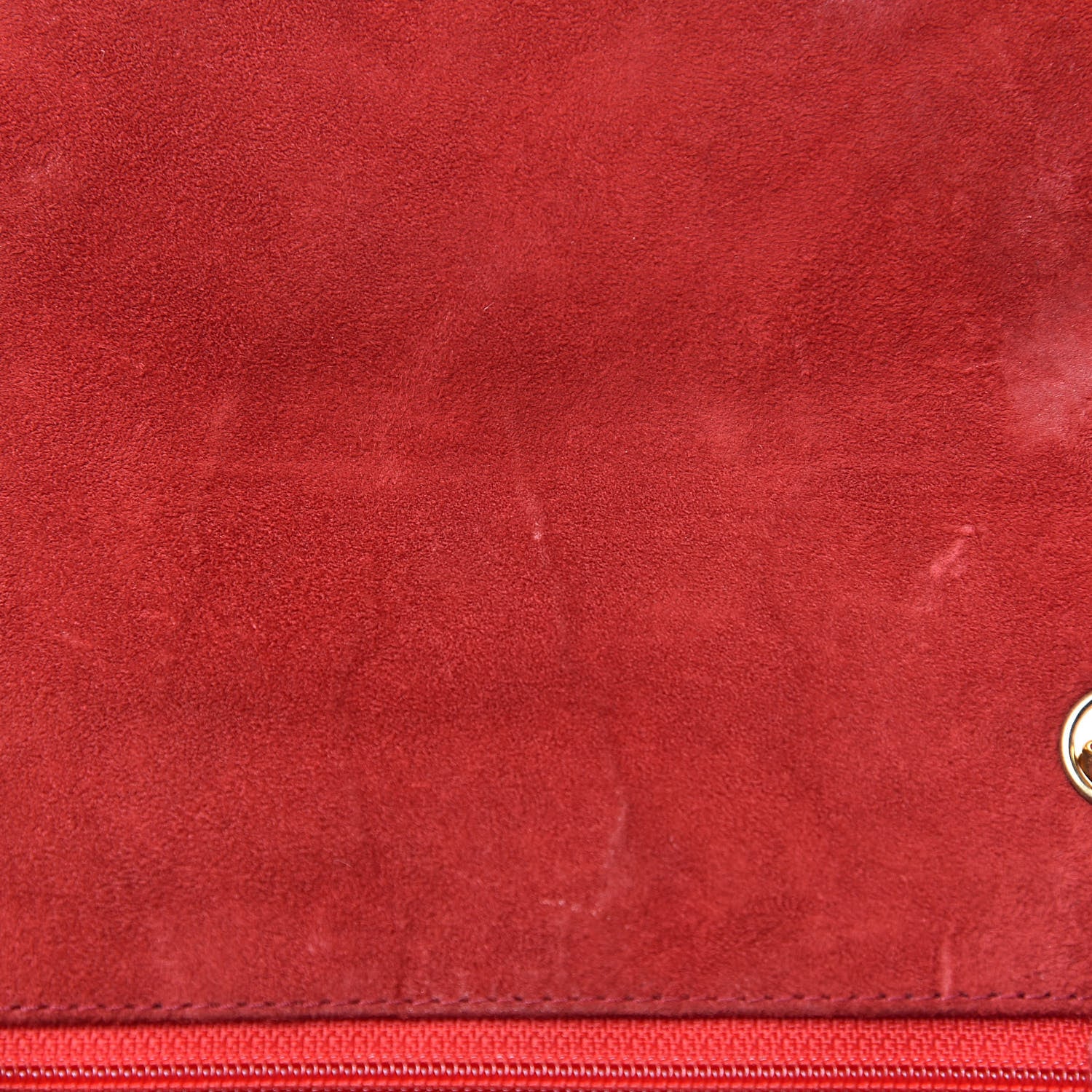 Chanel Suede Quilted Mini Square Flap Red 12 of 17