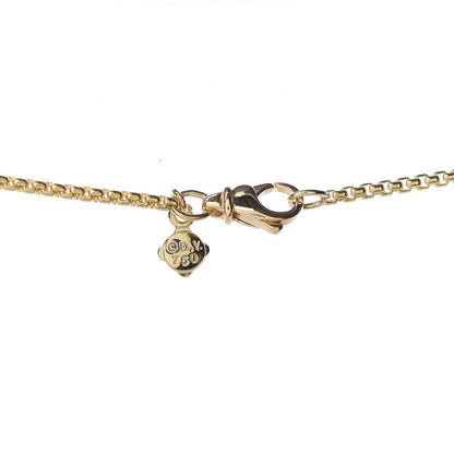 David Yurman 18K Yellow Gold Diamond Pink Tourmaline Albion Pendant Necklace 7 of 8