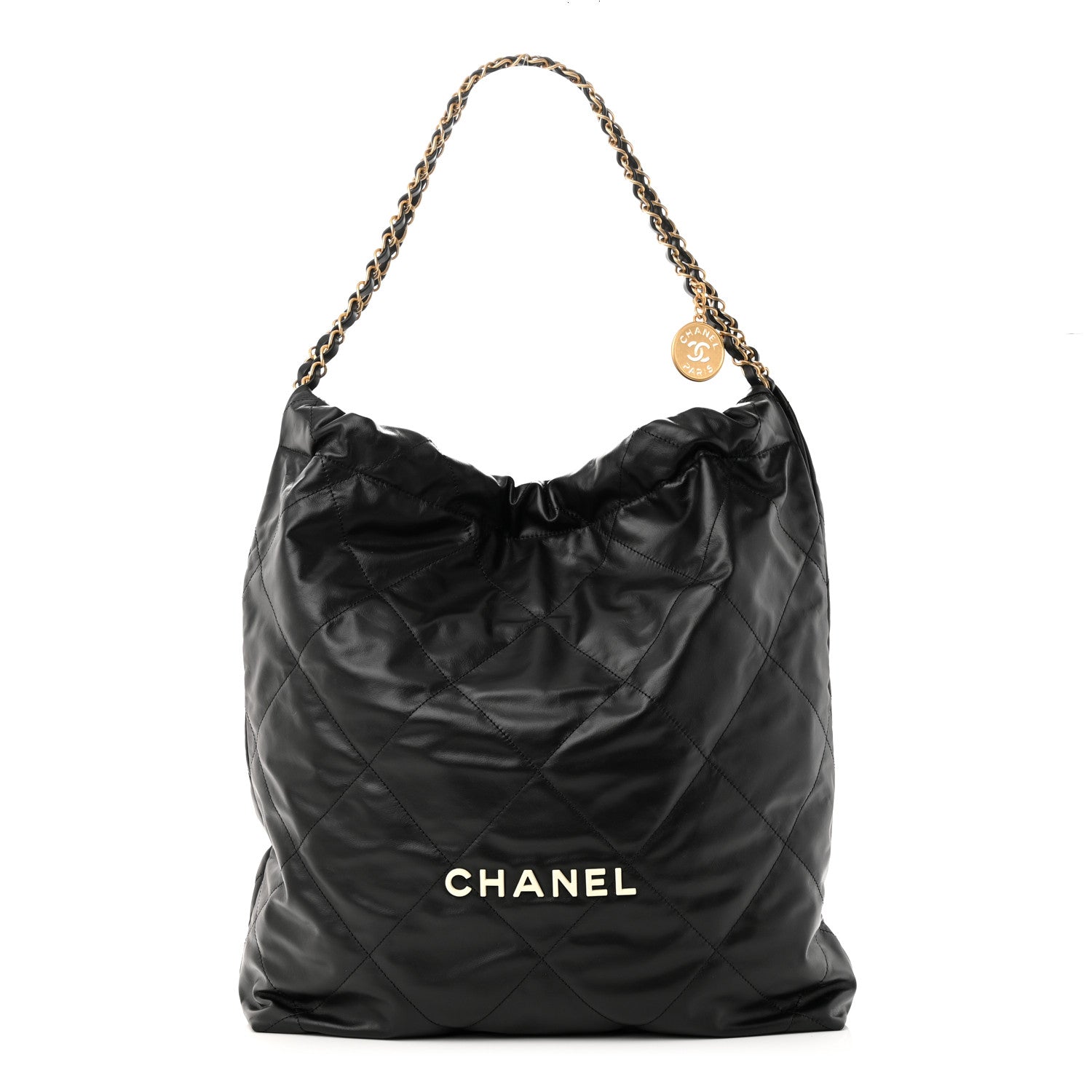 Chanel Calfskin Quilted Large Chanel 22 Black 3 of 11
