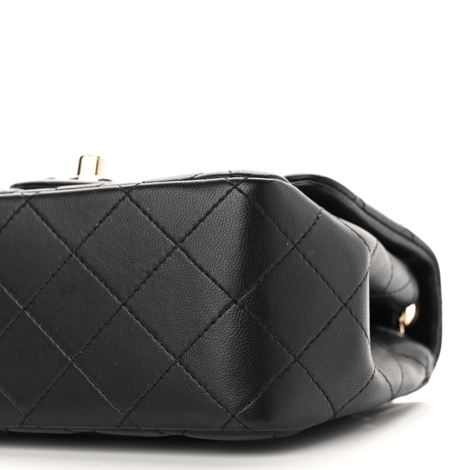 Chanel Lambskin Quilted Mini Square Flap Black 10 of 11