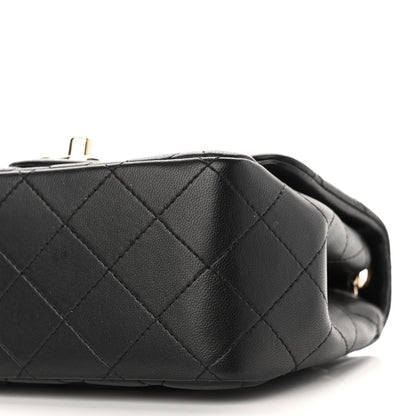 Chanel Lambskin Quilted Mini Square Flap Black 10 of 11