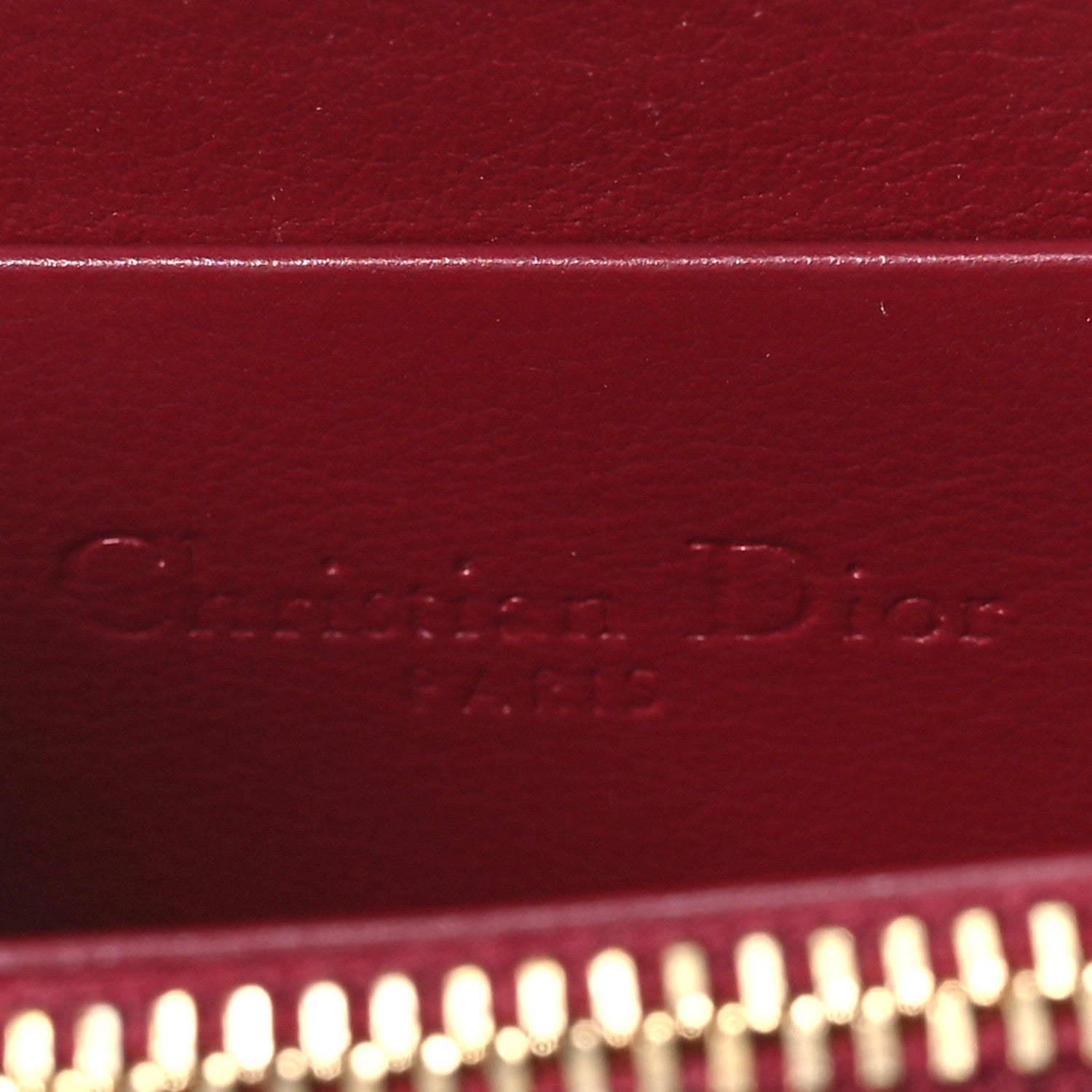 Christian Dior Patent Cannage Small Lady Dior Voyageur Coin Purse Cherry Red 6 of 8